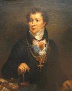 Antoni Brodowski Portrait of Ludwik Osieski oil painting on canvas
